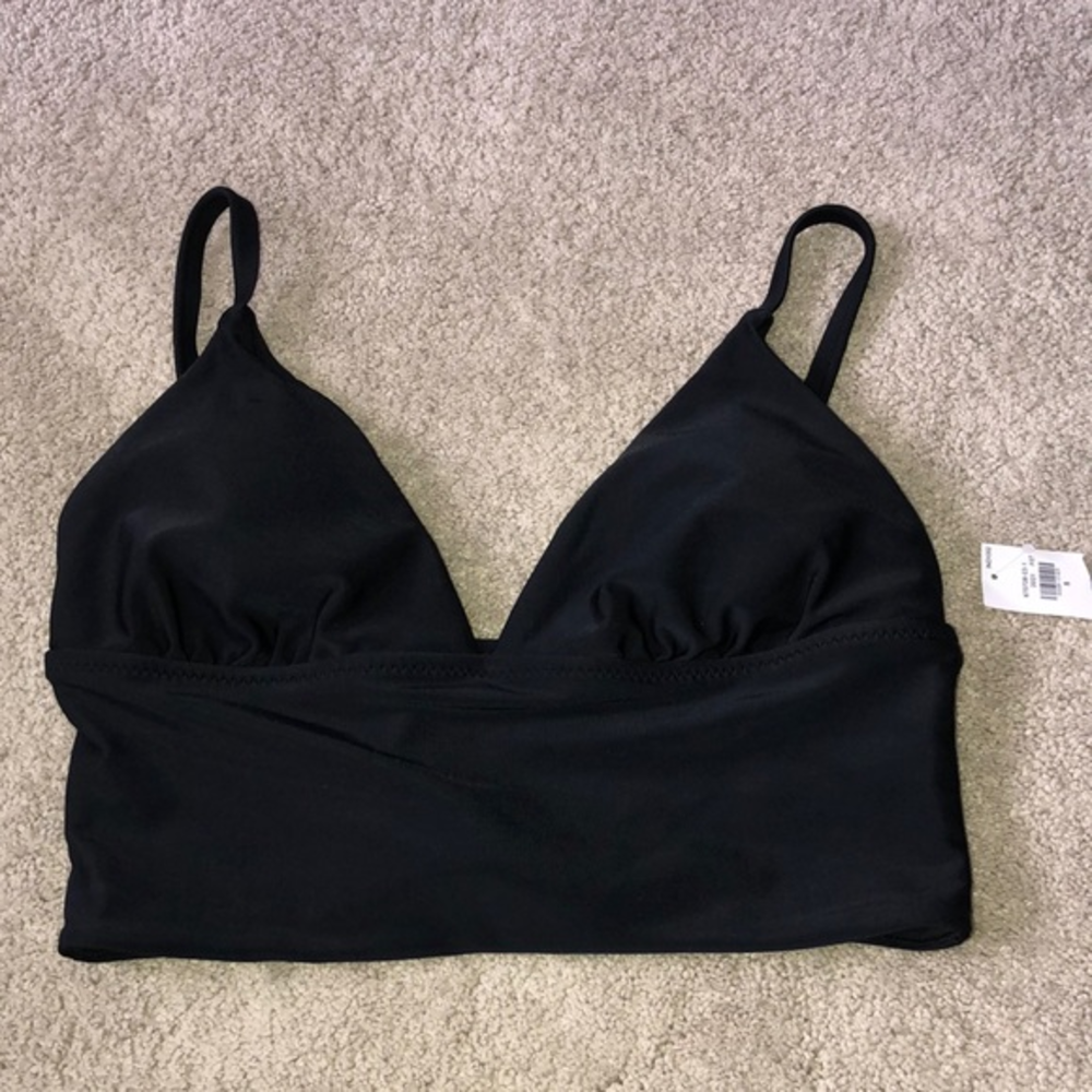 Old Navy Bikini‎ Top Small Black NWT New